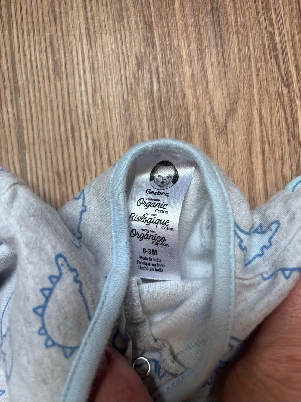 Set of 3 GERBER baby footie pajamas